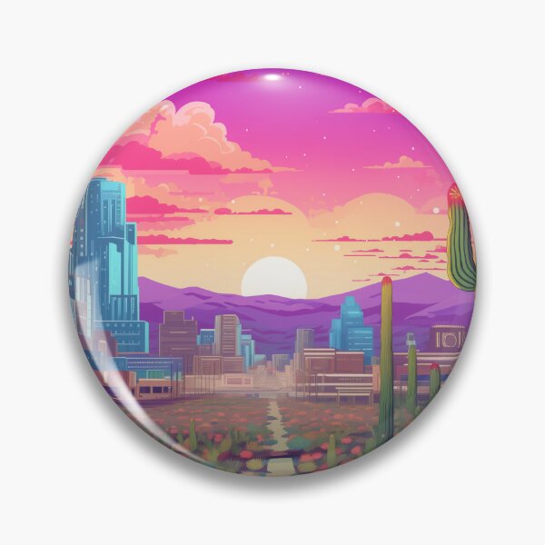 Item preview, Dusk in the Desert Metropolis designed and sold by sinsation-ai.