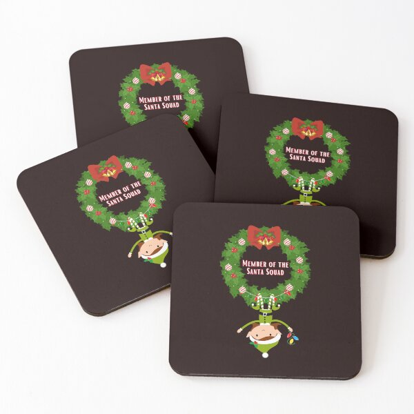 Item preview, Member of the Santa Squad ( cute hanging elf from a xmas wreath) designed and sold by WithAngela.