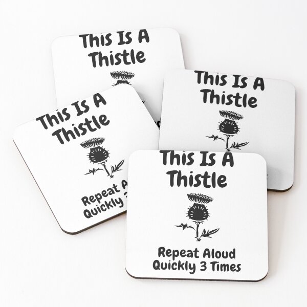 Item preview, This Is A Thistle, Repeat Aloud Quickly 3X - Funny T-shirts designed and sold by SavvySeller.