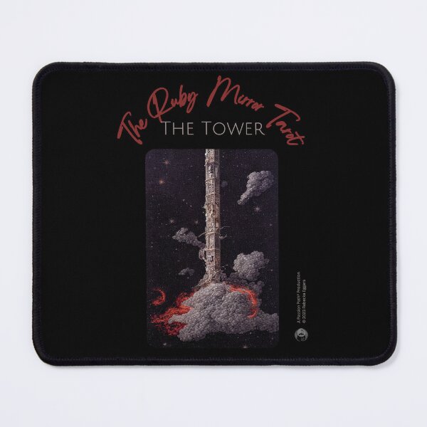 Item preview, The Ruby Mirror Tarot: The Tower designed and sold by Rebecka Eggers.
