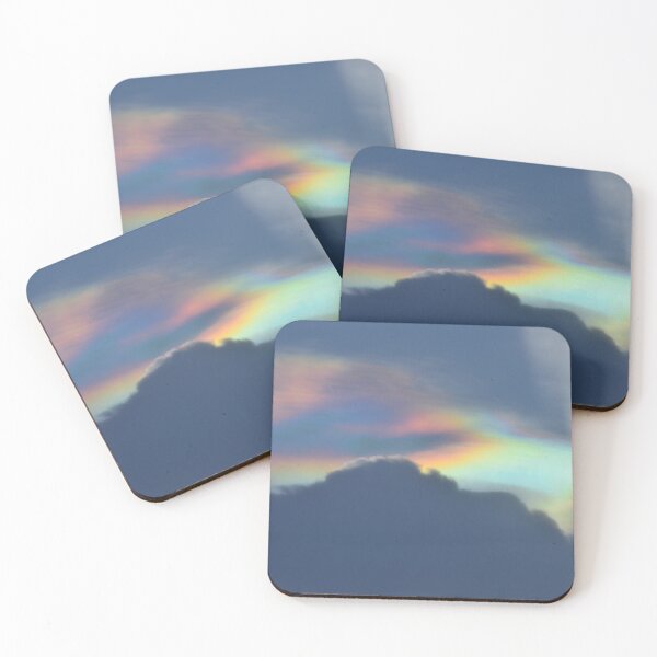 Item preview, Iridescent Skies: Spectral Clouds Over Mountain Silhouette - Atmospheric Artwork designed and sold by 21 Dragonflies.