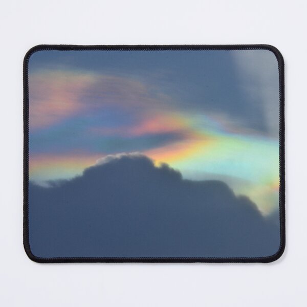 Item preview, Iridescent Skies: Spectral Clouds Over Mountain Silhouette - Atmospheric Artwork designed and sold by 21 Tulips.