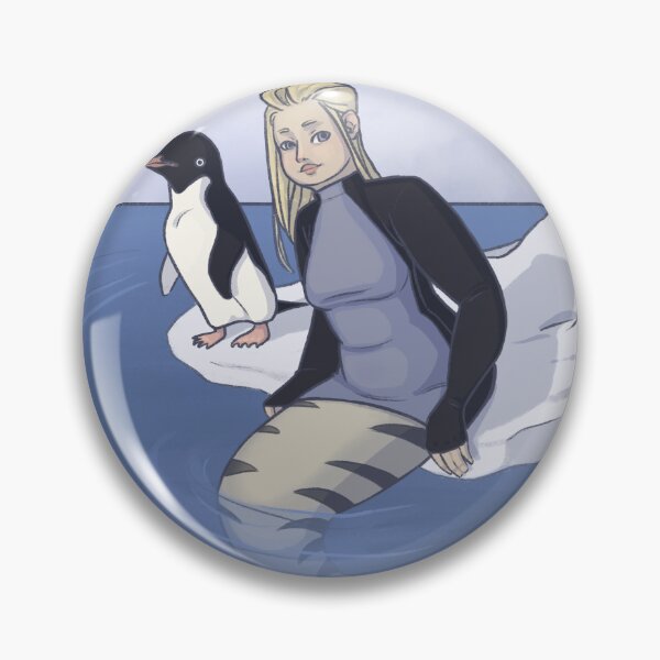 Item preview, Winter Mermaid with Penguin  designed and sold by AliceMermaid.