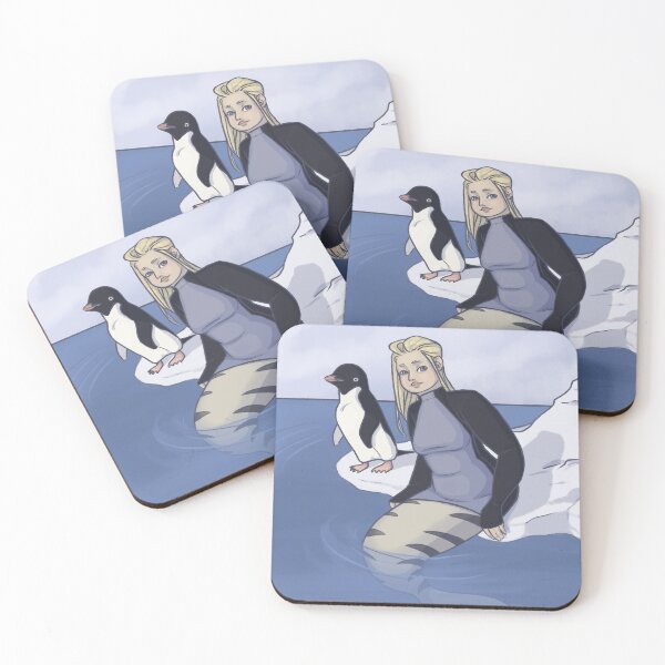 Item preview, Winter Mermaid with Penguin  designed and sold by AliceMermaid.