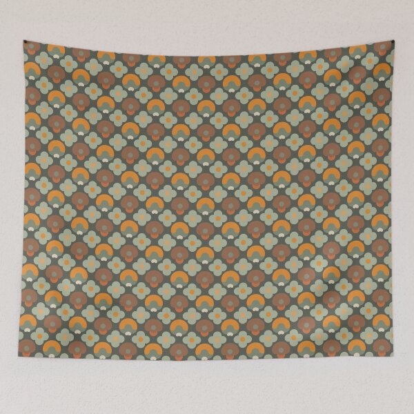 Aperçu de l'œuvre Muted Autumn / Soft Autumn pattern, skin-tone matching, personal color analysis, PCA, mid century modern créée et vendue par look4seasons.