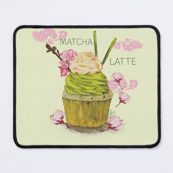 Item preview, Sakura Matcha Latte, Gourmet Cupcake designed and sold by LillyUndercroft.