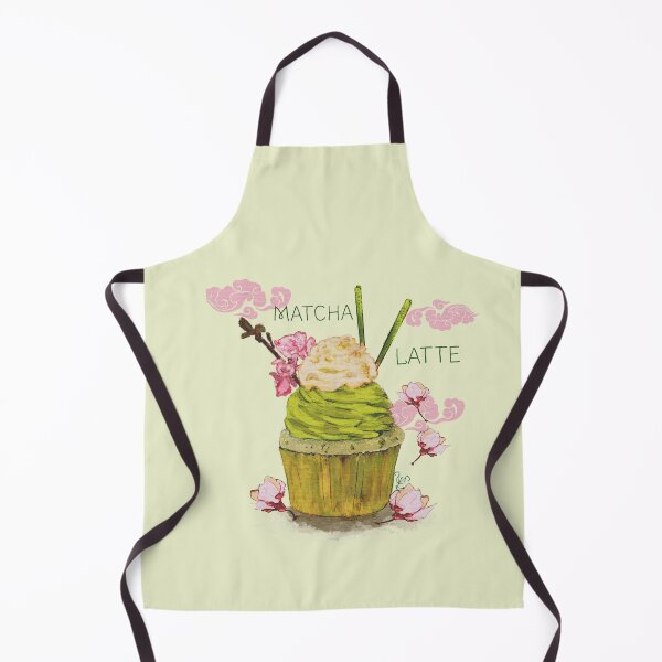 Item preview, Sakura Matcha Latte, Gourmet Cupcake designed and sold by LillyUndercroft.