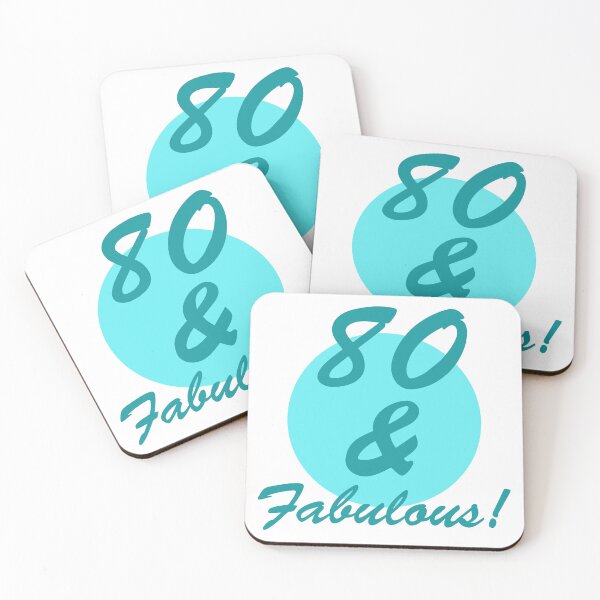 Item preview, 80 And Fabulous Birthday designed and sold by thepixelgarden.