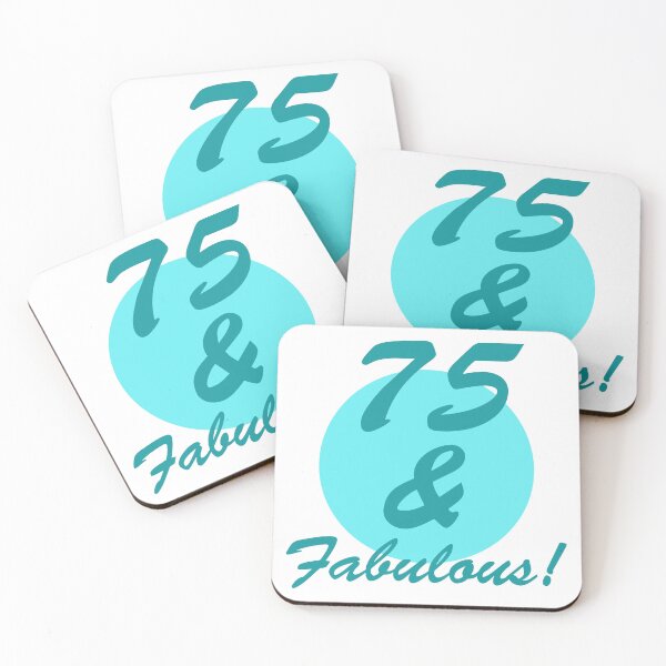 Item preview, 75 And Fabulous Birthday designed and sold by thepixelgarden.