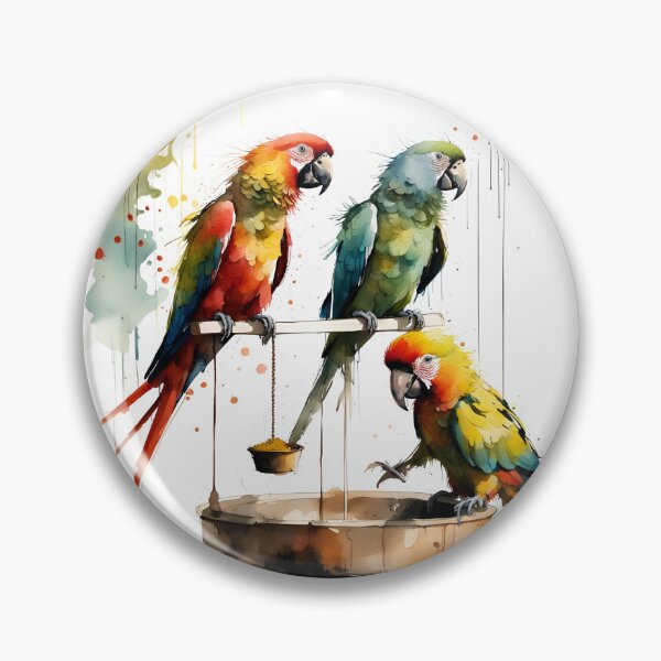 Item preview, Macaws at bird feeder designed and sold by Conuretopia.