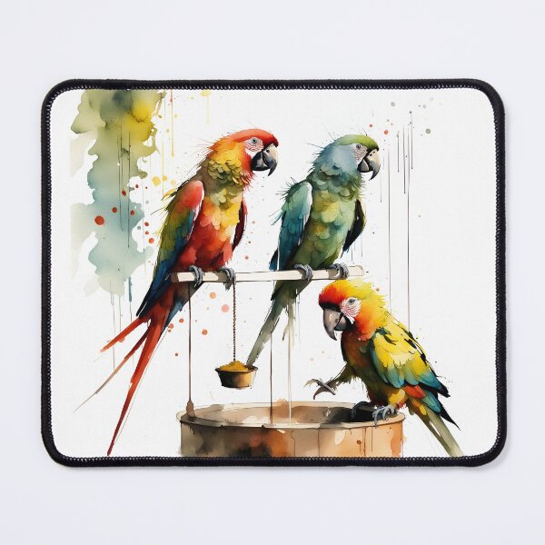 Item preview, Macaws at bird feeder designed and sold by Conuretopia.