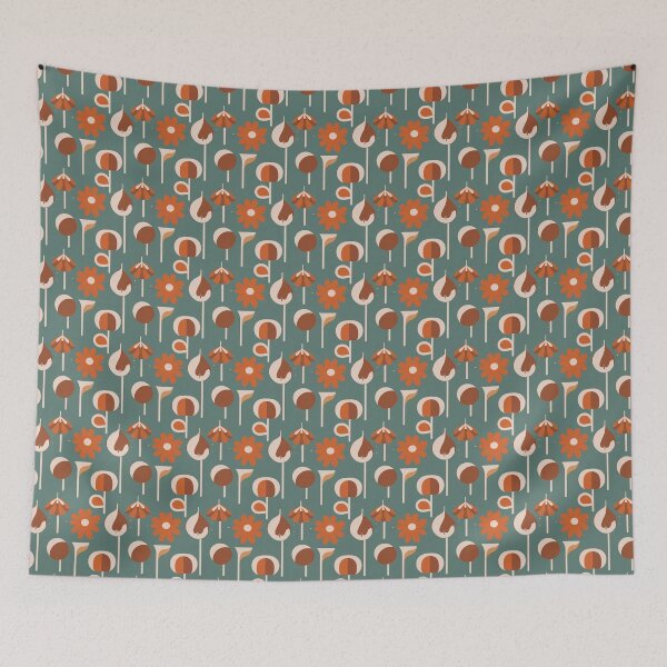 Aperçu de l'œuvre Muted Autumn / Soft Autumn pattern, skin-tone matching, personal color analysis, PCA, mid century modern, space age créée et vendue par look4seasons.