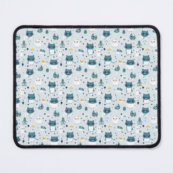 Item preview, Cute Cats and Pawprints Seamless Digital Paper #4 designed and sold by taizer8877.