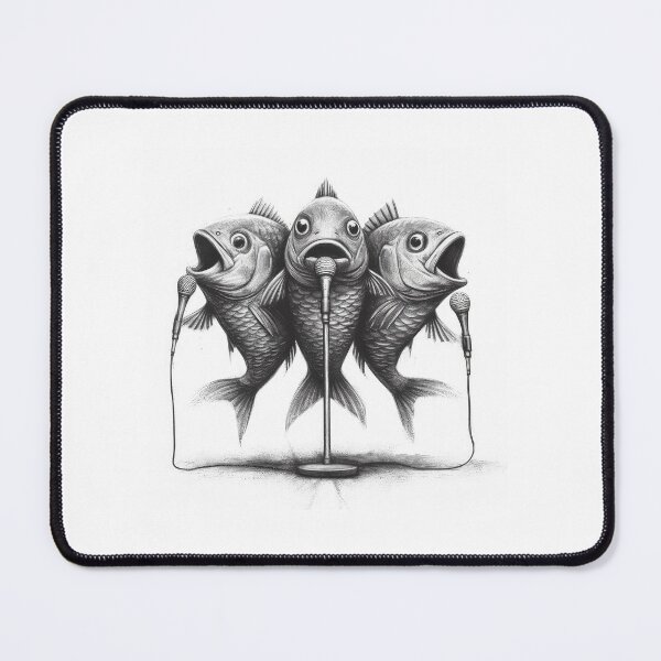Item preview, Three fish singing together designed and sold by FurryBeats.
