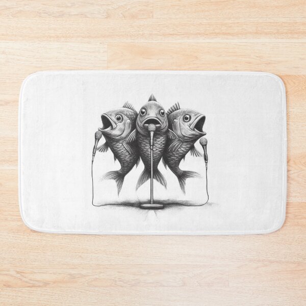 Item preview, Three fish singing together designed and sold by FurryBeats.