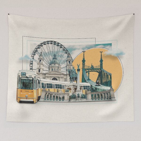 Item preview, Budapest Digital Artwork designed and sold by SaxonEdits.