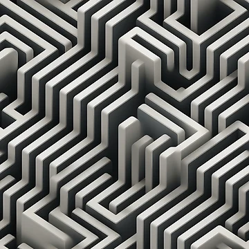 Artwork thumbnail, Labyrinth Pattern by purelypatterns