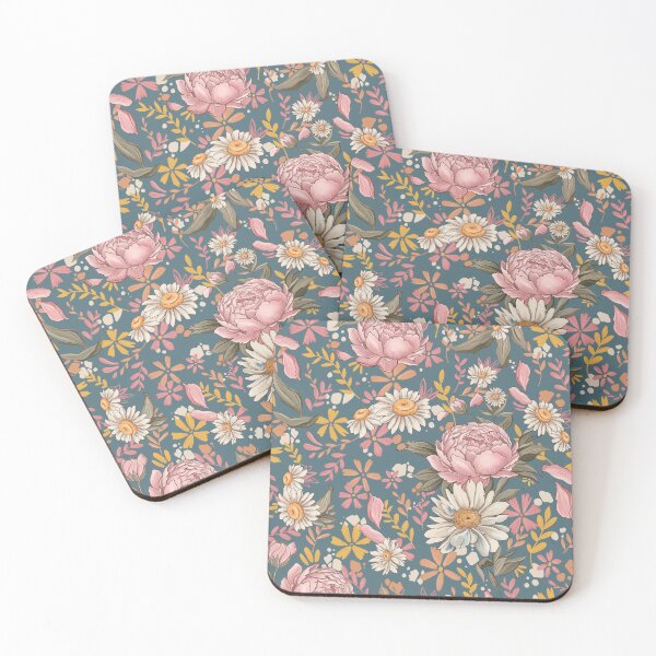 Item preview, Copy of Floral Patterns Mallory Bernard Rue des Chateaux - Blue designed and sold by Mallory Bernard.