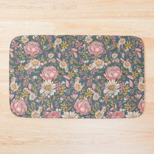 Item preview, Copy of Floral Patterns Mallory Bernard Rue des Chateaux - Blue designed and sold by Mallory Bernard.