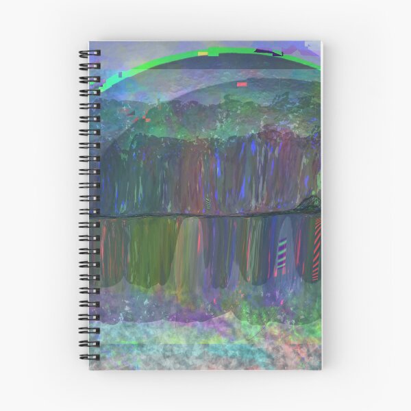 Item preview, "Hazy Mirage" - Dark Rainbow Digital Painting Reflective Patterned Colorful Art  designed and sold by pngrktes-art.
