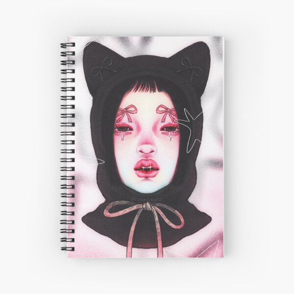 Aesthetic Notebook Kawaii Pastel Cutie Face Spiral Decora Kei Kidcore –  Aesthetics Boutique