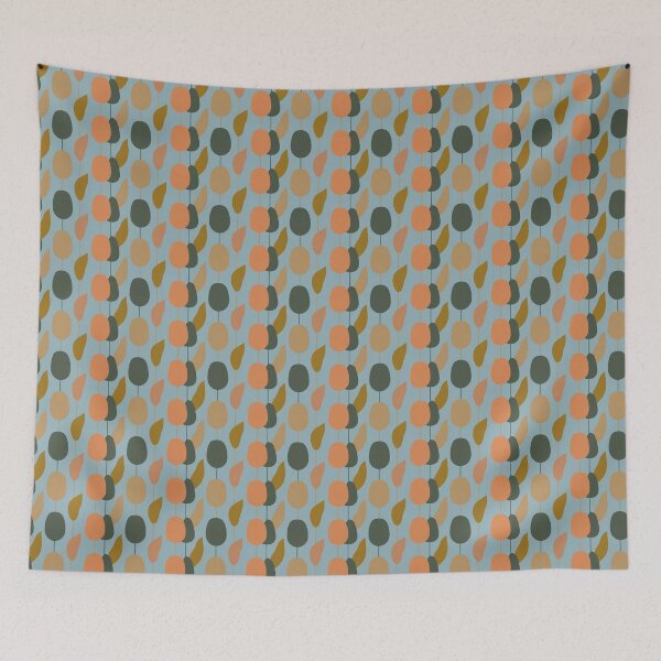 Aperçu de l'œuvre Muted Autumn / Soft Autumn pattern, skin-tone matching, personal color analysis, PCA, mid century modern créée et vendue par look4seasons.