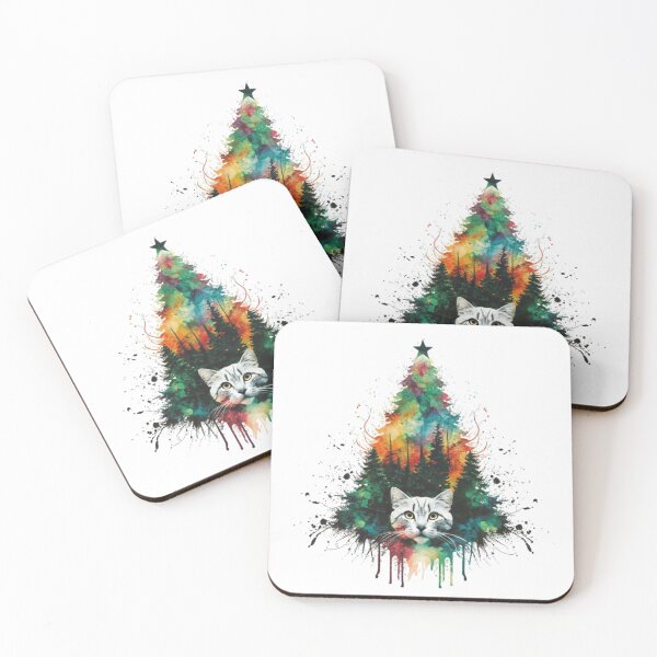 Item preview, Cat Christmas Tree designed and sold by Osa-Store.
