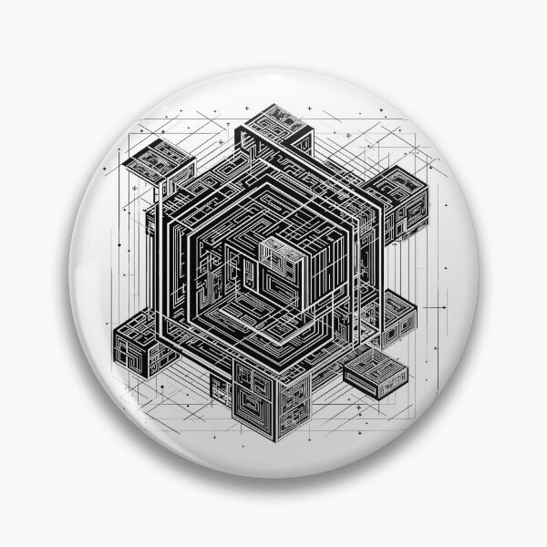 Item preview, Space time universe mystery geometric cube star #1 black designed and sold by BERGULATOR.