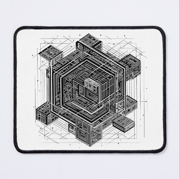 Item preview, Space time universe mystery geometric cube star #1 black designed and sold by BERGULATOR.