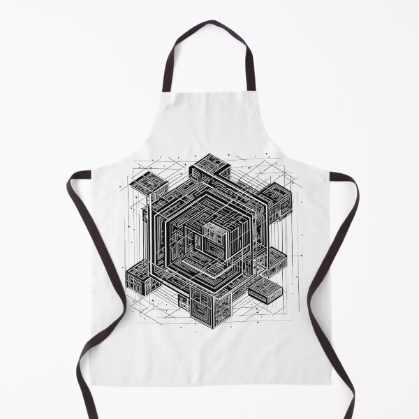 Item preview, Space time universe mystery geometric cube star #1 black designed and sold by BERGULATOR.
