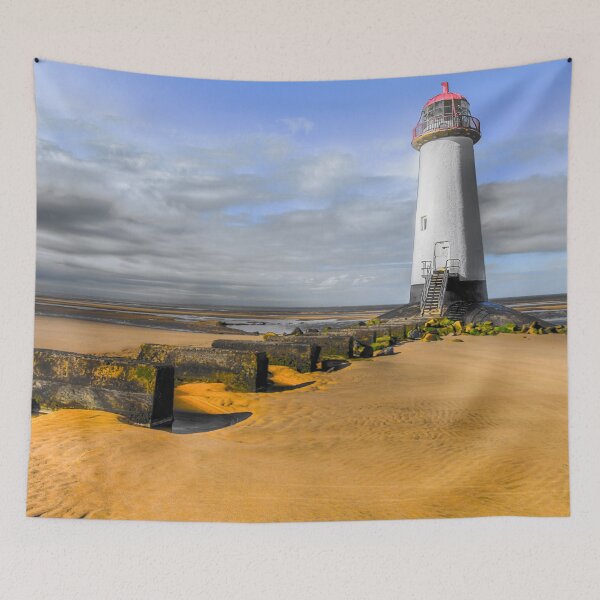 Item preview, Talacre Lighthouse Point of Ayre Flintshire Wales designed and sold by AJEvans.