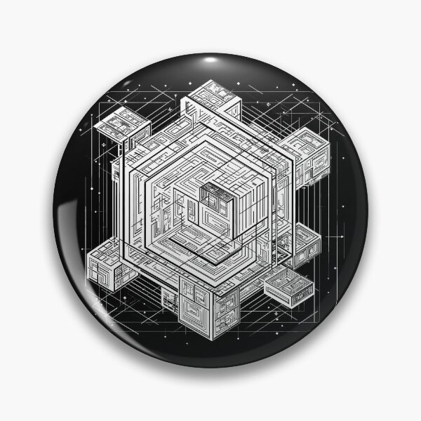 Item preview,  Space time universe mystery geometric cube star #1 white designed and sold by BERGULATOR.