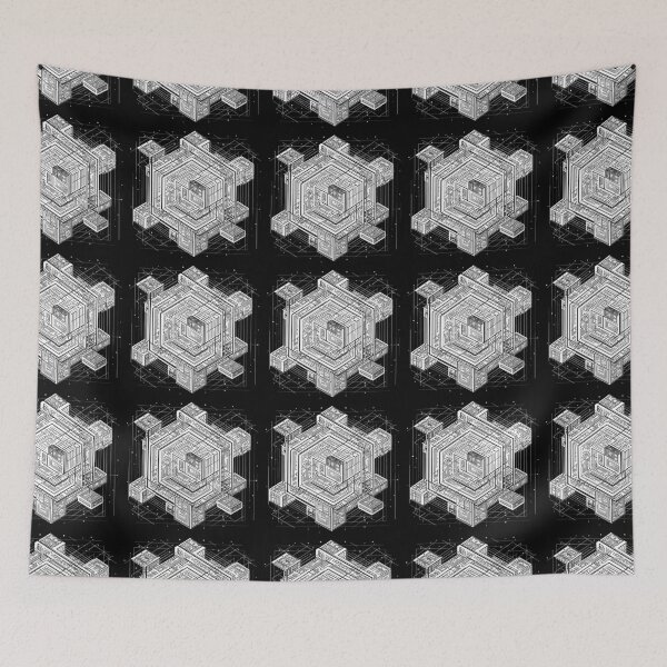 Item preview,  Space time universe mystery geometric cube star #1 white designed and sold by BERGULATOR.