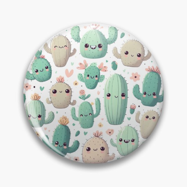 Item preview, Cute Cactus Faces Collection - Adorable Succulent Smiles designed and sold by ArtfulWeave.