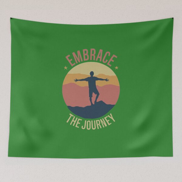 Item preview, Embrace the Journey. Life is full of surprises, and that's what makes it so exciting. This  encourages you to step outside of your comfort zone. Embrace the Unknown, the Journey of Self-Discovery. designed and sold by bubblylive.