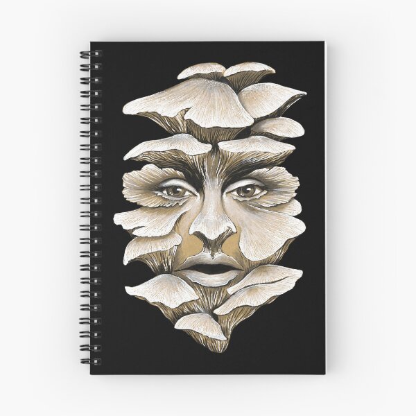Item preview, Mycelium Spirit – surreal mushroom portrait drawing designed and sold by Nela Dunato Art & Design.