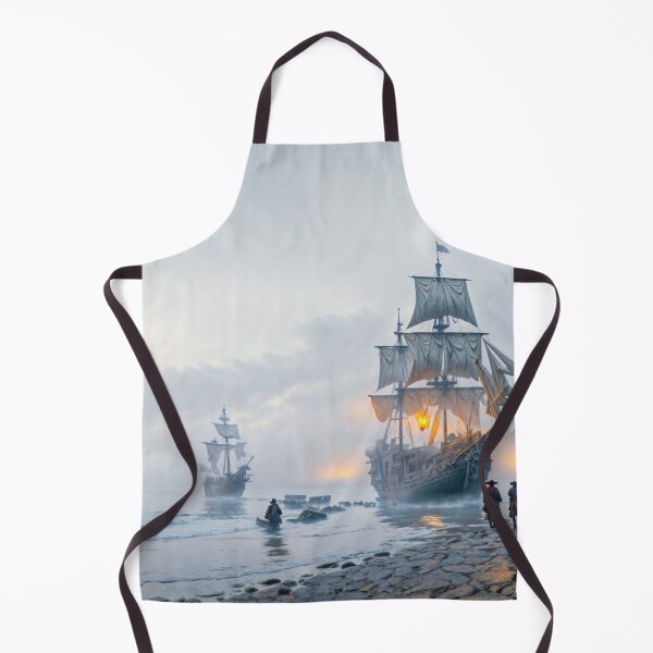 Item preview, Pirate Ship on a Misty Morning designed and sold by AngelottiCR.