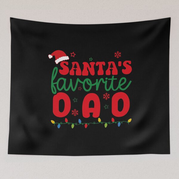 Item preview, Santa's Favorite Dad Sweatshirt,Christmas Holiday Sweater designed and sold by chipmuckdesignn.
