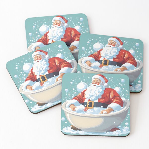 Item preview, Santa bubble bath designed and sold by WildLadyWood.