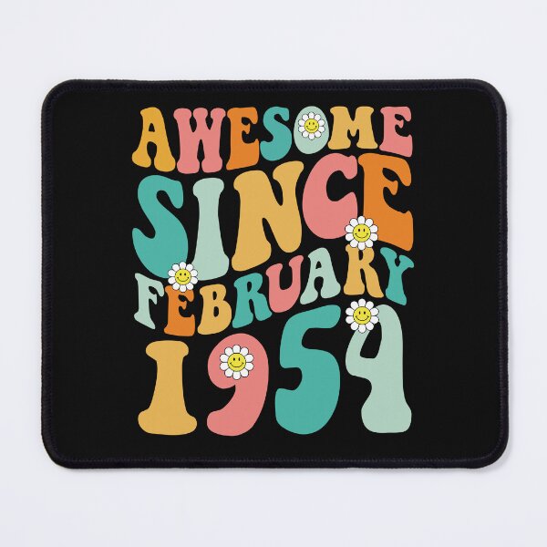 Item preview, Awesome Since February 1954 | Made In 1954 | Retro Groovy Birthday designed and sold by Christina-grich.