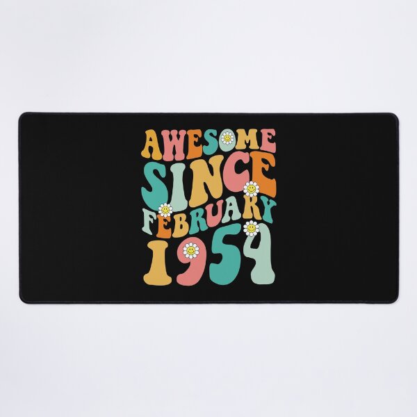 Item preview, Awesome Since February 1954 | Made In 1954 | Retro Groovy Birthday designed and sold by Christina-grich.