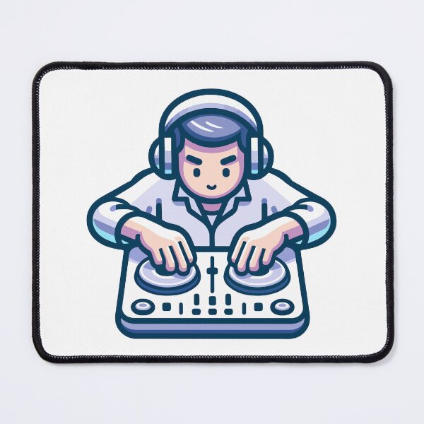 Item preview, Vibrant DJ Mixing Console Illustration designed and sold by OniumEth.