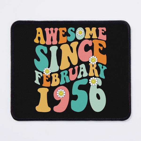 Item preview, Awesome Since February 1956 | Made In 1956 | Retro Groovy Birthday designed and sold by Christina-grich.
