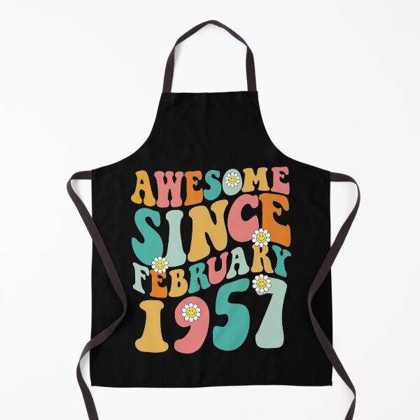 Item preview, Awesome Since February 1957 | Made In 1957 | Retro Groovy Birthday designed and sold by Christina-grich.