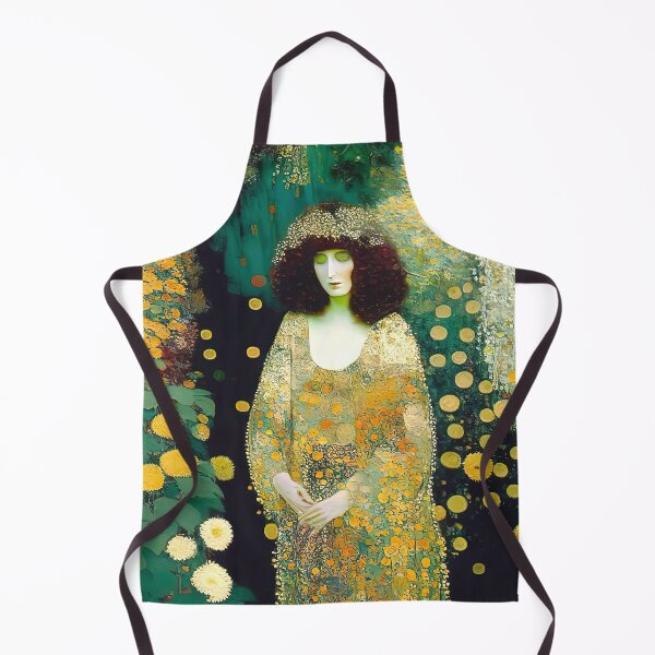 Item preview, Art Nouveau Painting Woman in the garden Inspired By Gustav Klimt designed and sold by LanaGustavsson.