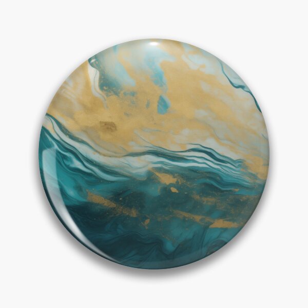 Item preview, Teal and Gold Marble designed and sold by MA DESIGNS.