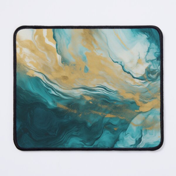 Item preview, Teal and Gold Marble designed and sold by MA DESIGNS.