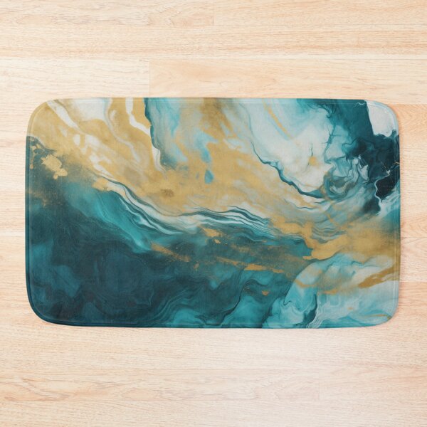Item preview, Teal and Gold Marble designed and sold by MA DESIGNS.