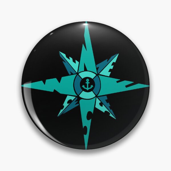 Item preview, compass rose green designed and sold by NitArtCafe.
