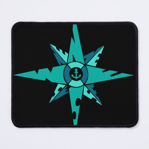Item preview, compass rose green designed and sold by NitArtCafe.